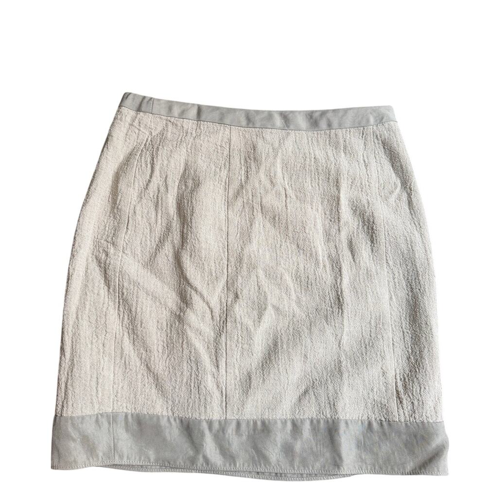 Nanette lepore linen pencil skirt size 8